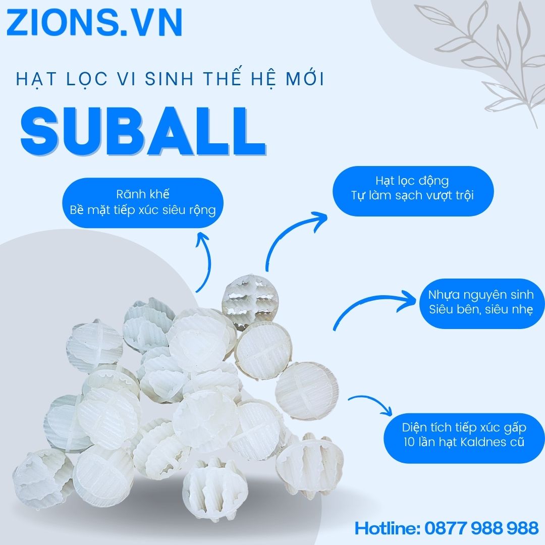 Hạt lọc vi sinh hồ cá koi suball